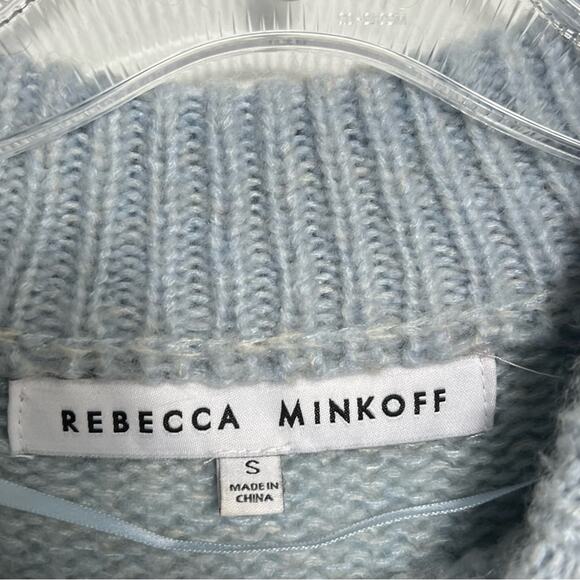 REBECCA MINKOFF BRITTANY STRIPE MOCK NECK MULTICOLOR WOMEN SWEATER SIZE SMALL - Picture 4 of 4